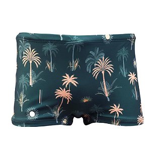 Sunga Infantil Kids Solar Tropical Verde