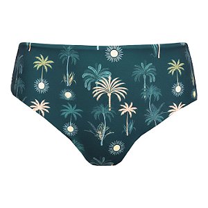 Calcinha de Biquíni Hot Pants Fio Duplo Solar Tropical Verde