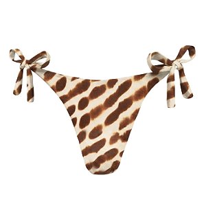 Calcinha de Biquíni Empina Bumbum Safari Marrom