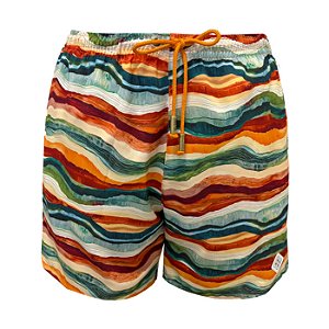 Shorts Bermuda Masculina de Praia Dunas Colorido
