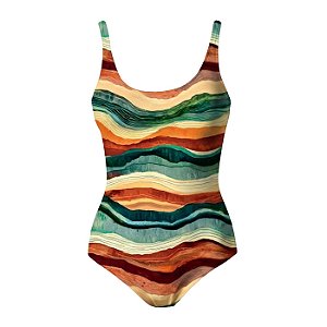 Maiô Tradicional com Regulagem Dunas Colorido