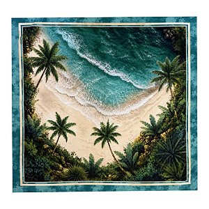 Canga de Praia Pareô Praia dos Coqueiros Turquesa