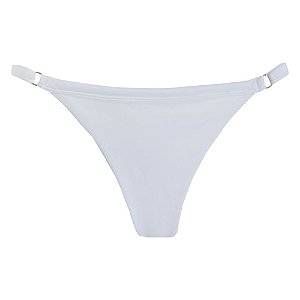 Calcinha de Biquíni Fio Duplo Branco Liso