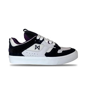 TENIS COMPLY CARBON PRETO BRANCO ROXO