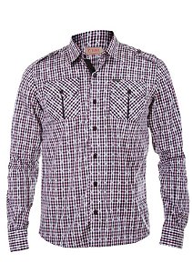 Camisa Moda Inverno Xadrez Masculina Algodão Trabalho Slim Fit Bonita