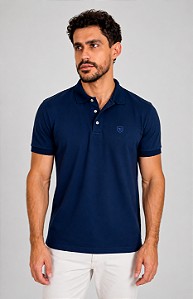 Camisa Pólo Piquet Premium Tony Menswear Azul Marinho