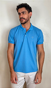 Pólo Piquet Mix Tony Menswear Azul