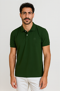 Pólo Piquet Premium Algodão com Elastano Tony Menswear Verde