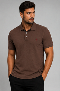 Pólo Mix Tony Menswear Marrom