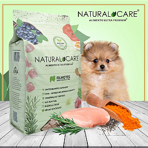 Ração natural care para cães filhote Mini Pequena 10kg