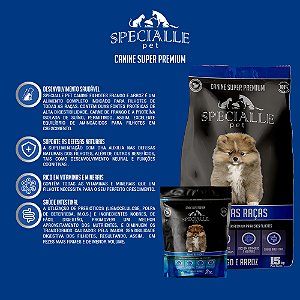 Ração Specialle super premium Filhotes todas as Raças Sabor Frango e Arroz 15kg