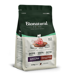 RAÇÃO BIONATURAL PRIME CÃES RAÇAS PEQUENAS ADULTOS CORDEIRO 10kg
