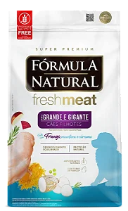 Ração Fórmula Natural Fresh Meat 12 kg Cães Filhotes Portes Grande e Gigante Frango, Mandioca e Cúrcuma