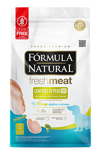 Ração Fórmula Natural Fresh Meat 10 Kg Controle De Peso Cães Adultos Portes Mini e Pequeno Frango, Abóbora e Cúrcuma