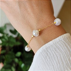 Pulseira Ariel  - Banhado a Ouro 18k