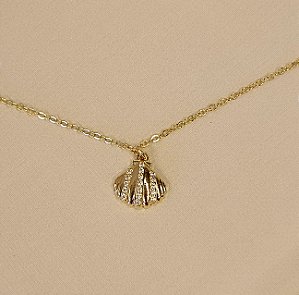 Tornozeleira Concha do Mar - Banhado a Ouro 18k