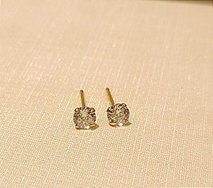 Brinco Ponto de luz - Banhado a Ouro 18k
