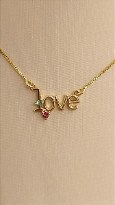 Colar Love - Banhado a Ouro 18k