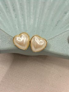 Brinco Coração de Pérola