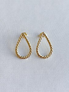 Brinco Gota Trançada