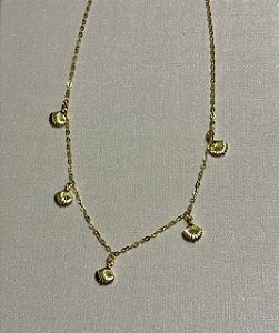 Colar Conchas Delicado - Banhado a Ouro 18k