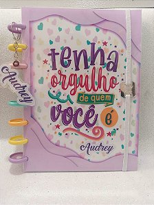 Caderno de Discos Inteligente Universitário  - Lilás