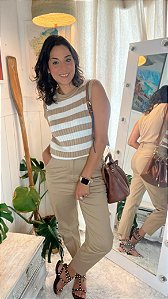 Blusa Tricot Marinheira Listrada