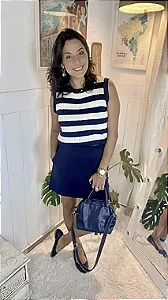 Blusa Tricot Marinheira Listrada