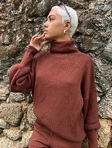 BLUSA CAMBRIDGE MARROM