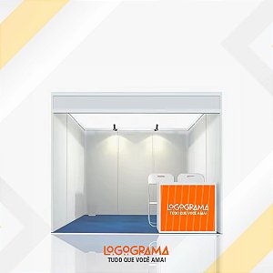 Adesivo para Balcão de Stand / Feiras / Eventos (1 FRENTE + 2 LATERAL)