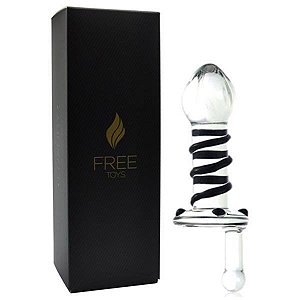 Plug anal - mini black luxury glass