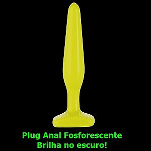 Plug anal 11x2.5cm fosforescente