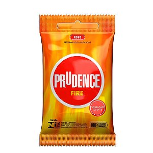 Preservativo camisinha prudence fire - 3uni