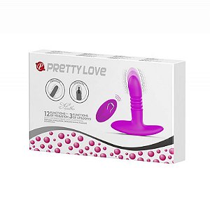 Pretty Love Heather - Plug anal recarregável com sistema vai e vem e controle remoto sem fio wireless