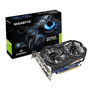 PLACA DE VIDEO GIGABYTE GEFORCE GTX 750TI GV-N75TOC2-2GI GDDR5 PCI-EXP