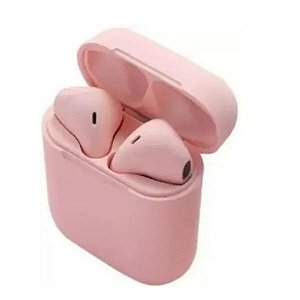 Fone De Ouvido Wireless Bluetooth Inpods 12 - V5.0 Rosa