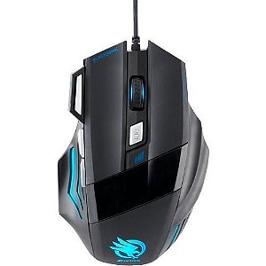 Mouse Gamer Fortrek Óptico USB Black Hawk 2400 dpi - OM703 PT