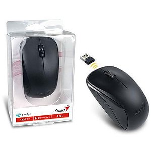 Mouse Genius Wireless NX7000 Blueeye 2,4 GHZ 1200Dpi Preto