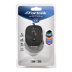 Mouse Óptico Usb Om103 Preto Fortrek