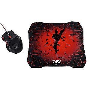 Kit Mouse Gamer E Mousepad Para Jogos Pc