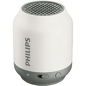 Caixa de Som Bluetooth  BT50WX/78 Branca 2W Entrada Auxiliar - Philips