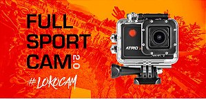 Câmera Filmadora Fullsport Cam 2.0 Full HD Lente Angular 140° Tela 2.0" WiFi - Atrio