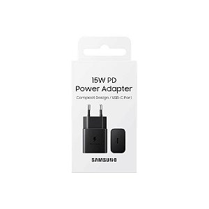 Carregador USB-C Samsung 15W PD - Ultra Rápido EP-T1510N