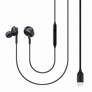 Fone de Ouvido Samsung AKG Type-C (EO-IC100BBEGWW) - Preto