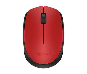 Mouse Logitech Wireless M170 Vermelho