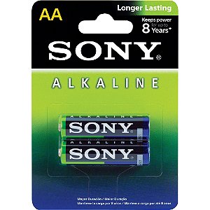 Pilha Alcalina AA AM3L-B2D Blister c/2 Sony