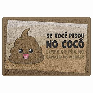 Capacho em Vinil DrPepper Pisou no coco - 60 x 40