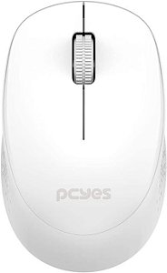 Mouse Sem Fio Pcyes Mover Silent Click - PMMWSCW - Branco