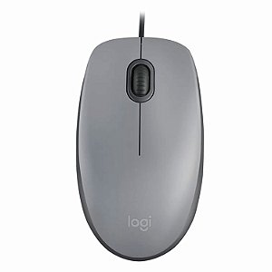 Mouse Logitech M110 Silent Clique Silencioso USB Cinza