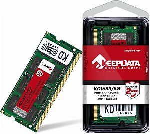 Memoria Notebook Keepdata 8GB DDR3 1600 Mhz KD16S11/8G